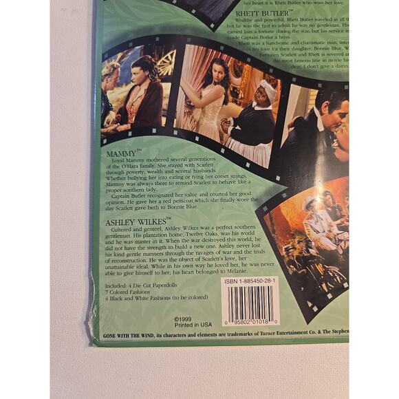 “Gone With The Wind” A Paper Doll Collection From Peck Aubry. NEW - Picture 6 of 9